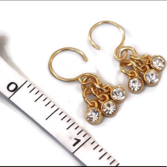 New! Swarovski Crystal Drop Gold Filled Earrings - Picture 10 of 10